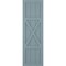 Ekena Millwork True Fit PVC Center X-Board Farmhouse Fixed Mount Shutters, Peaceful Blue , 12W x 70H, PR TFP107FH12X070SB - alternate 7